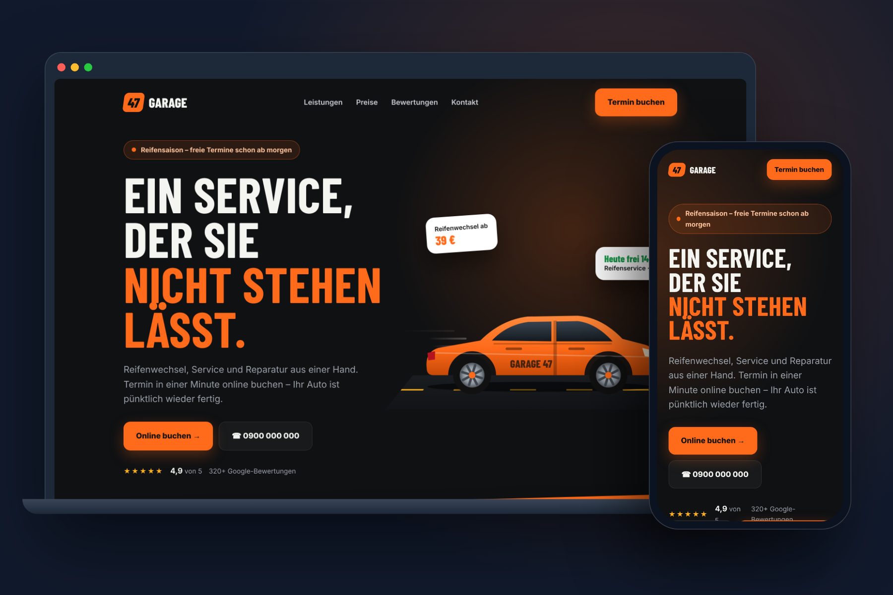 Autowerkstatt & Reifenservice – Beispiel ansehen