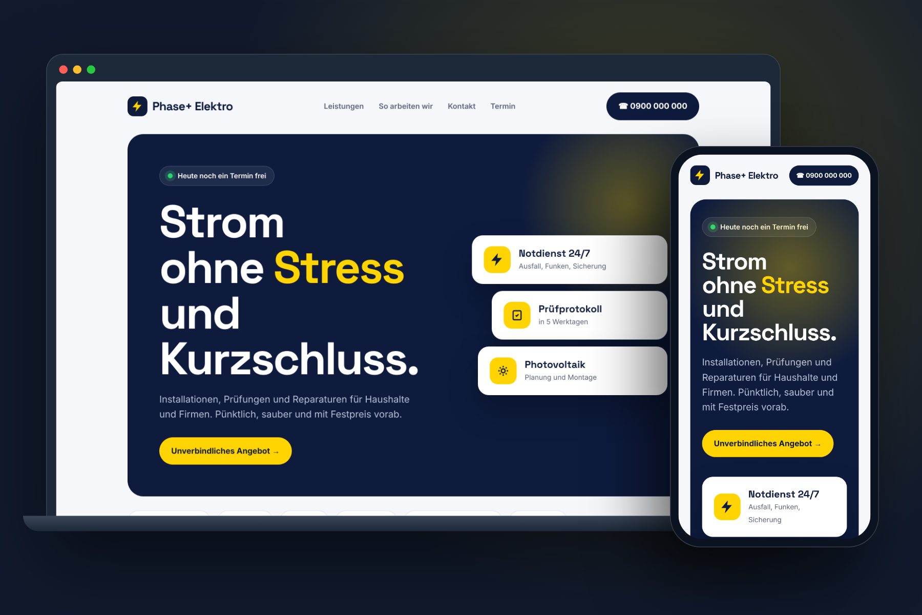Elektriker – Beispiel ansehen